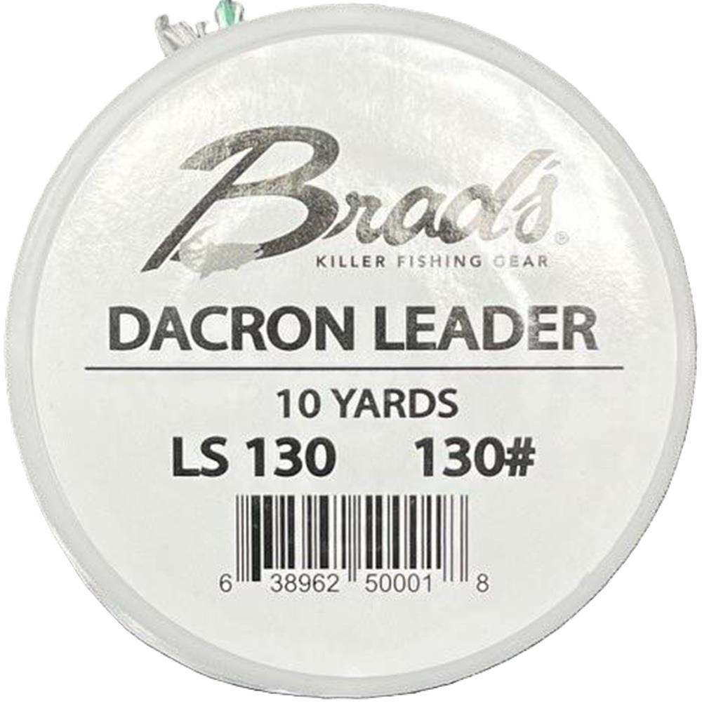 High Strength Braided Fishing Line Spool - Dacron Leader, Multiple Test Weights