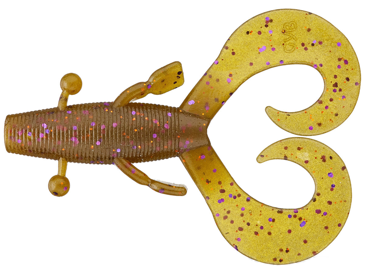 4 Inch Soft Plastic Creature Bait with Curly Legs for Fishing - Multiple Colors