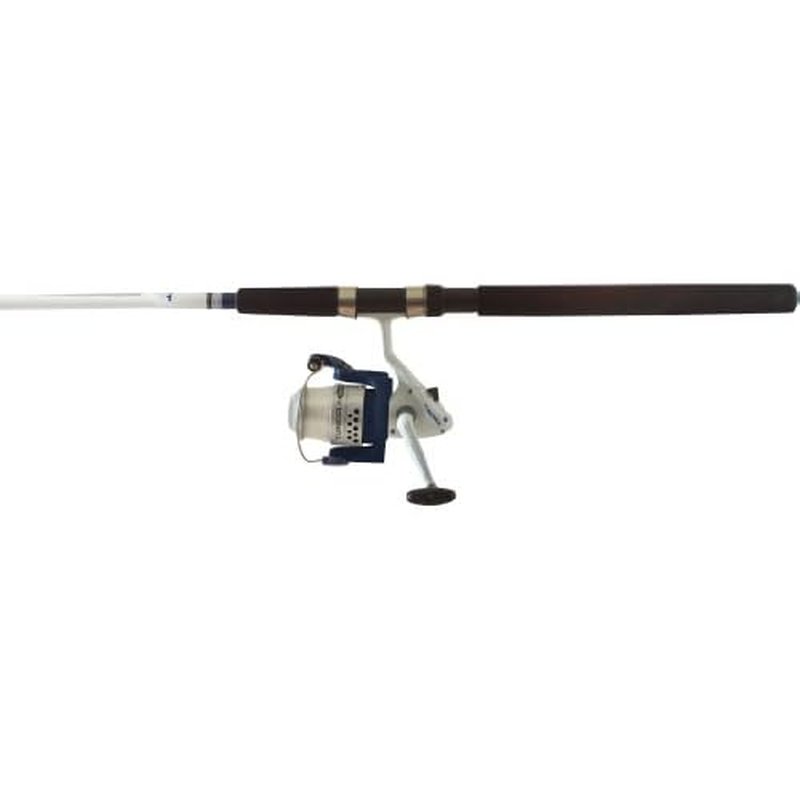 Okuma Fishing TU-702-50 Tundra Combo Spinning Reel (Large, White/Blue)