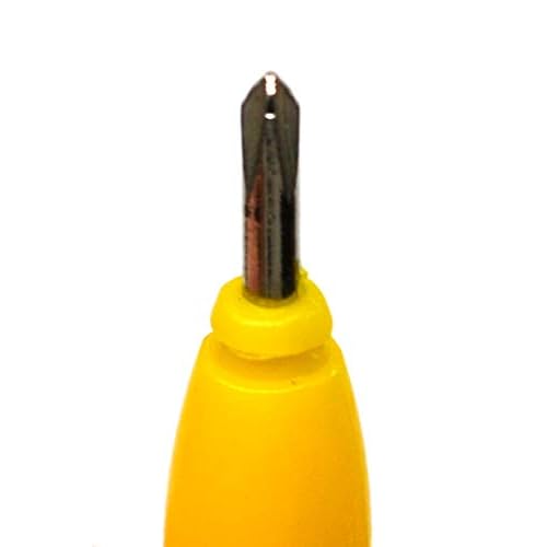 Teak Tuning Standard Fingerboard Tool, Screwdriver and Nut Driver, Yellow Colorway, Pack of 1