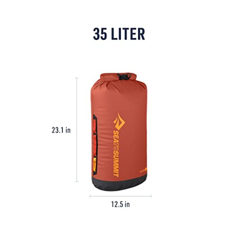 Sea to Summit Big River Dry Bag, Heavy-Duty Dry Storage, 35 Liter, Picante Red