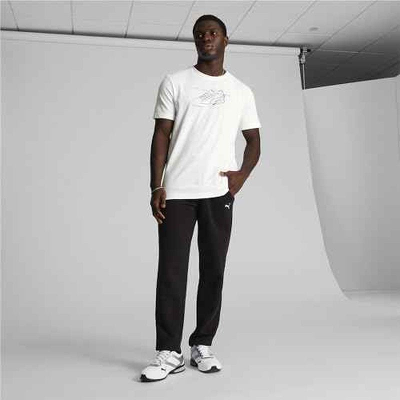 PUMA Mens Big Logo Fleece 10" Shorts (Available in Big & Tall)