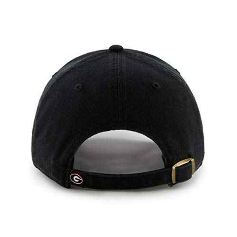 47 NCAA Georgia Bulldogs Mens Clean Up Adjustable Hat Clean Up Adjustable Hat, Black Alternate, One Size
