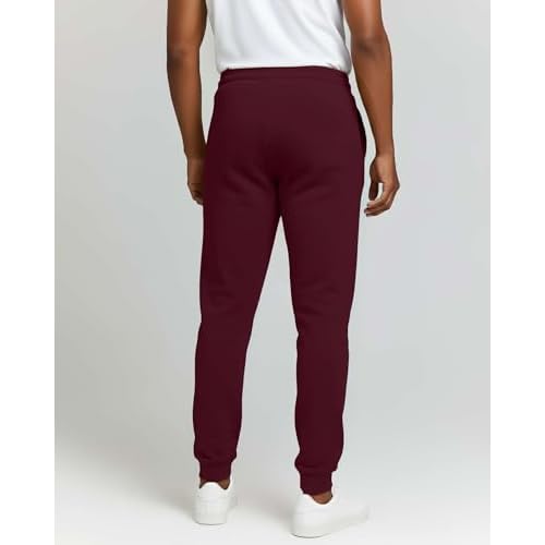 Real Essentials 3 Pack: Men's Jogger Sweatpants - Cotton Fleece Bottoms Athletic Pants with Pockets (Big & Tall Available)