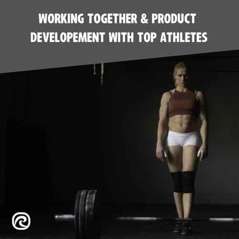 Rehband Rx Knee Sleeve Power Max, 1 piece, knee support 7mm neoprene, strongman, heavy lifting, longest knee sleeve, Colour:Black, Size:M
