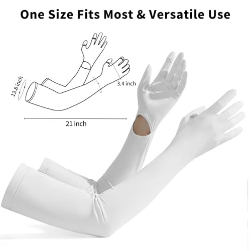 Sunscreen Gloves for Women and Men Summer UV Protection UPF50+ Gardening Sun Protection Arm Touchscreen Gloves