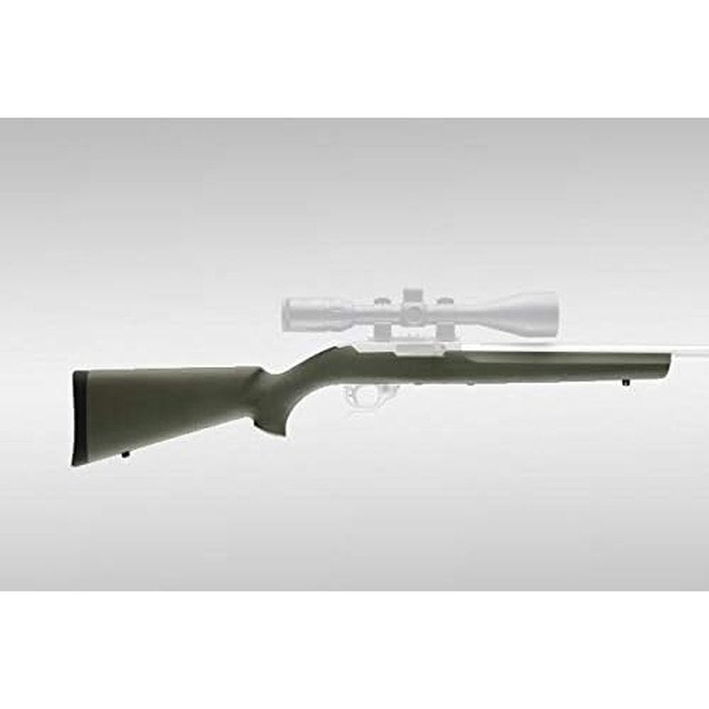 Hogue Rubber OverMolded Stock for Ruger 10/22 with .920" Diameter Barrel Channel, OD Green - 22210