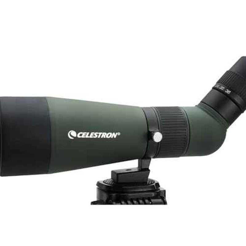 Celestron ? LandScout 60mm Angled Spotting Scope ? Fully Coated Optics ? 12?36x Zoom Eyepiece ? Rubber Armored ? Tabletop Tripod and Smartphone Adapter