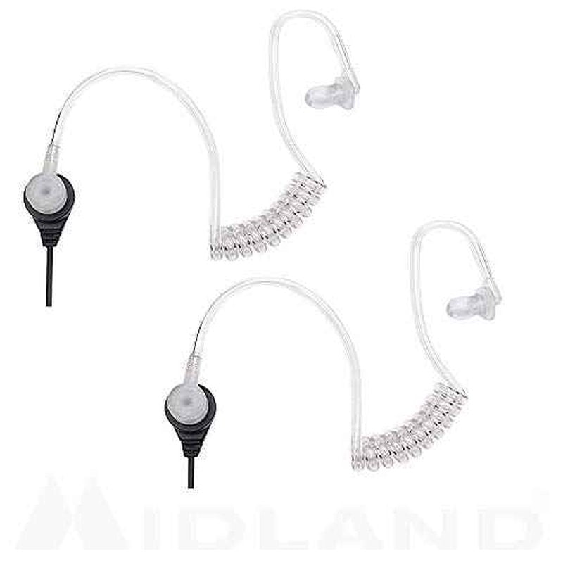 Midland AVPH3 Transparent Security Headsets with PTT/VOX (4-Pack)