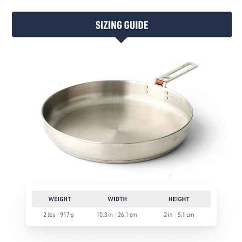 Sea to Summit Detour 10-Inch Stainless Steel Camping Pan