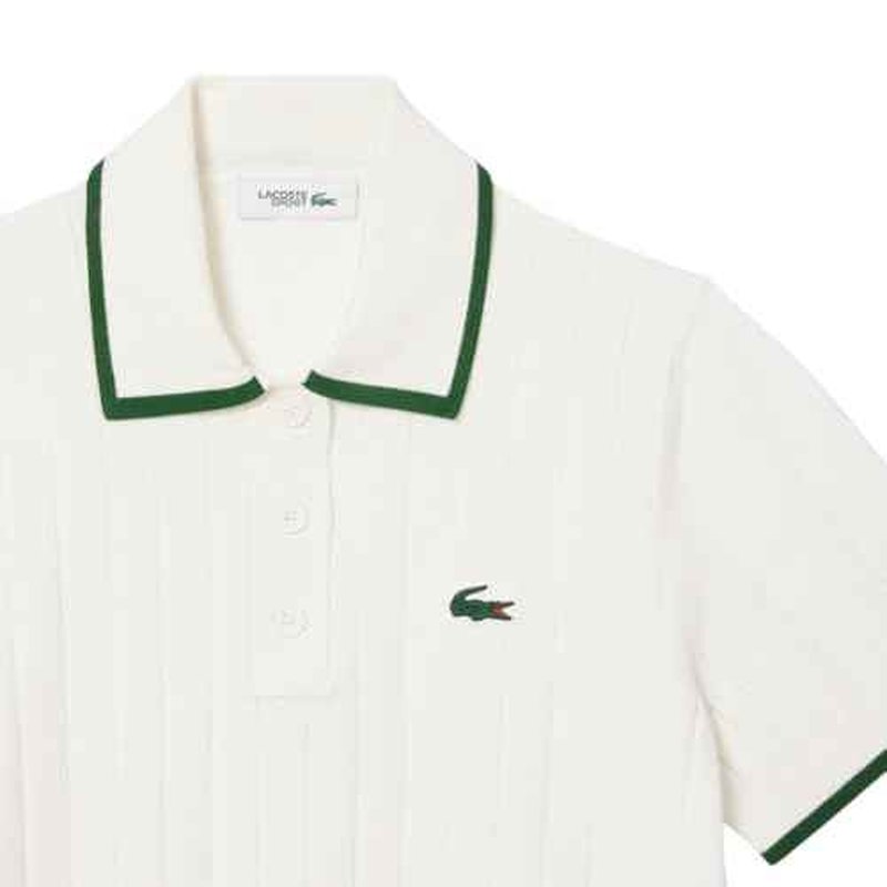 Lacoste Women's Sport Short Sleeved Polo Collar Golf Sweater