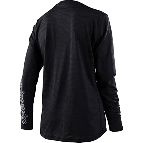 Troy Lee Designs - Womens Lilium LS Jersey; Tiger Jacquard Black XS