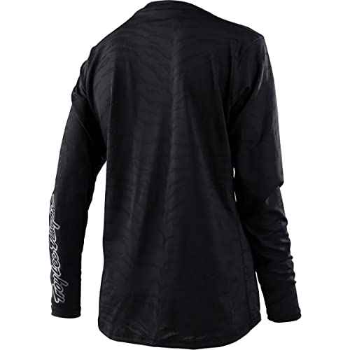 Troy Lee Designs - Womens Lilium LS Jersey; Tiger Jacquard Black XS