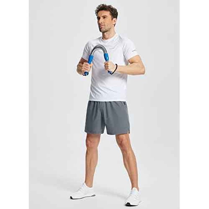 baleaf Men's 5'' Running Shorts Quick Dry Lightweight Unlined 2 Zipper Pockets Workout Gym