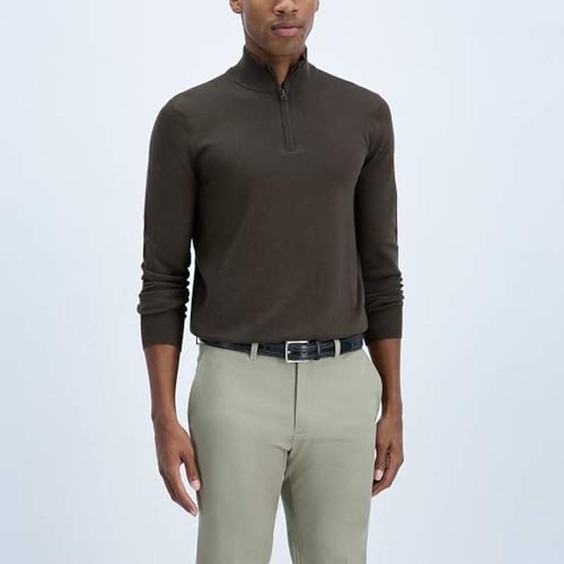 Cole Haan mens Black Leather Dress Belt - Classic Style With Polished Buckle for Work Or Formal Wear