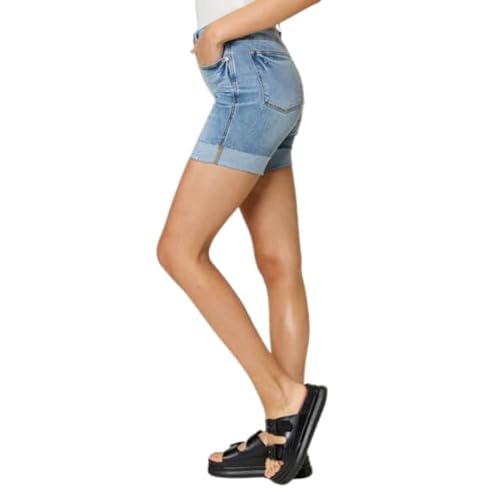 Judy Blue Cuffed Tummy Control Denim Shorts