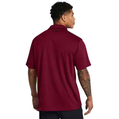 Under Armour Men's Tech Golf Polo, (625) Cardinal / / Black, 4X-Large