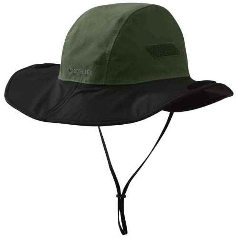 Outdoor Research Unisex Seattle Rain Hat, Fatigue/Black, XL