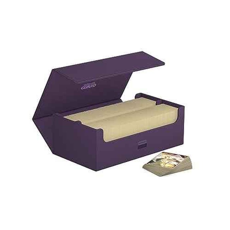 Ultimate Guard Arkhive 800+, Deck Case for 800 Double-Sleeved TCG Cards, Purple, Compatible with Boulders, Magnetic Closure & Microfiber Inner Lining