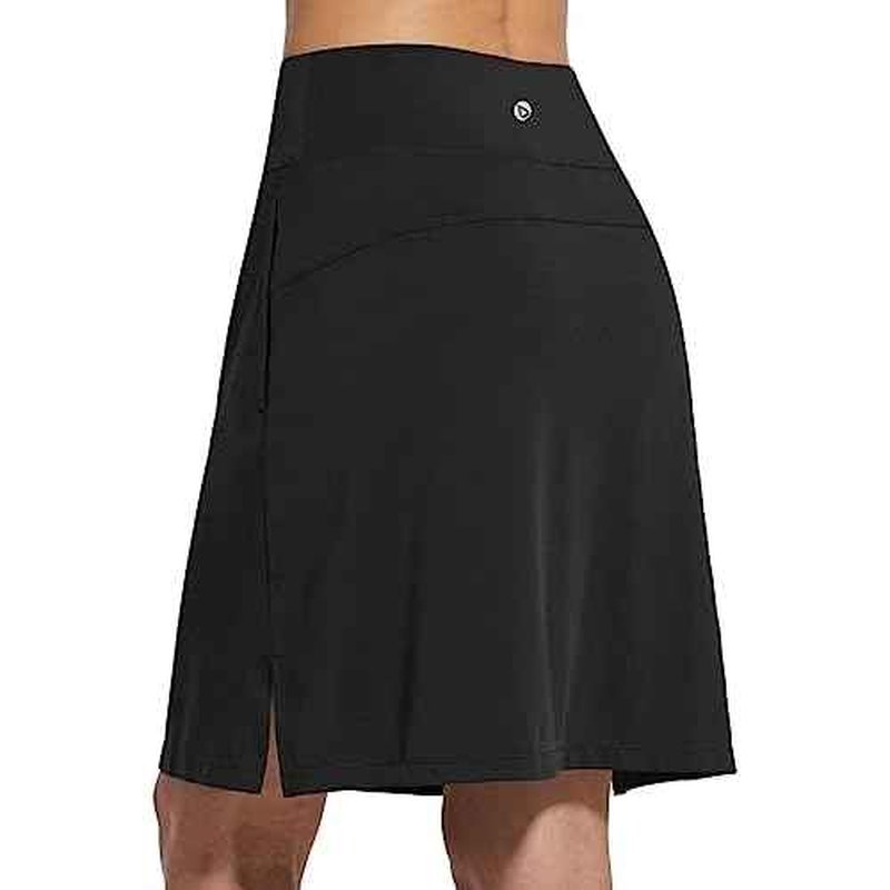 baleaf Women's 20" Knee Length Golf Skorts Long Athletic Tennis Skirts for Women Active Casual Pockets UV Protection