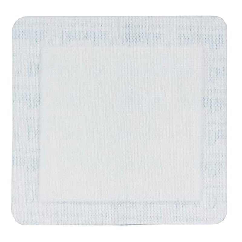 DermaRite's Sterile Bordered Gauze Dressing with Adhesive Border - Flexible Non-Linting Material, First-Aid, Individually Packaged - 4 in. x 4 in., 1 Count, 25 Packs, 25 Total