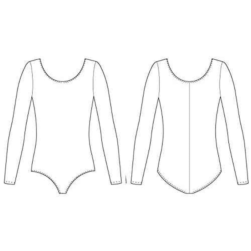 Bloch Dance Girls Meglio Microlux Long Sleeve Leotard