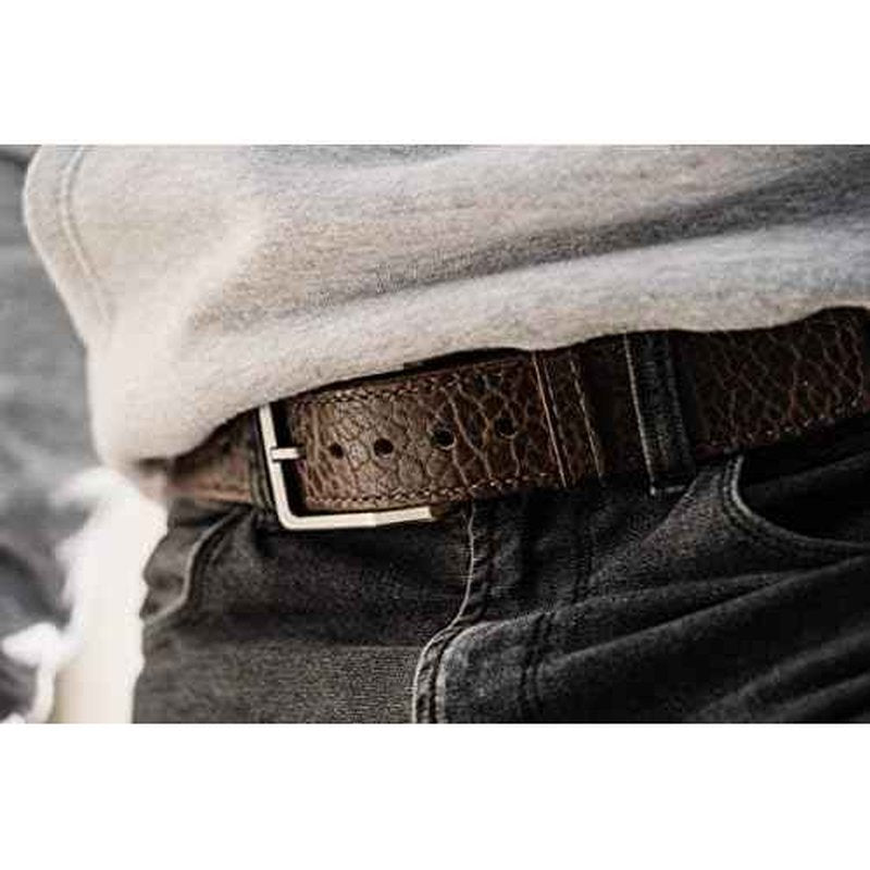Magpul Tejas Gun El Cibolo Concealed Carry CCW Belt for Men Made of Bison Hide Leather and Reinforced Polymer