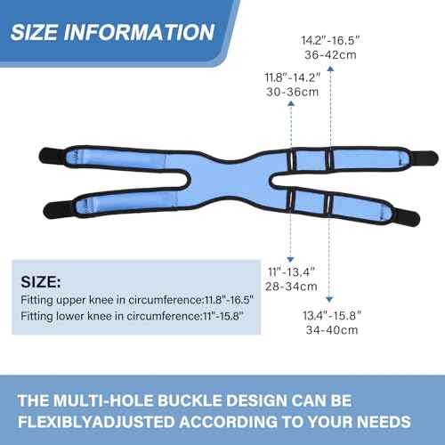 Patella Knee Brace for Women and Men, 2 Pack Patellar Tendon Support Strap for Pain Relief, Arthritis, Tendonitis, Running, Basketball, Tennis, Gym