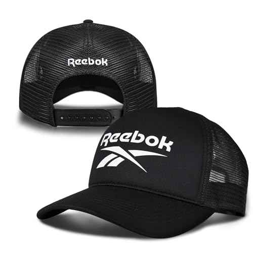 Reebok Aero Trucker Hat | Snapback | Adjustable | Mesh Back | Retro | Baseball | Streetwear | Urban | Lifestyle - White