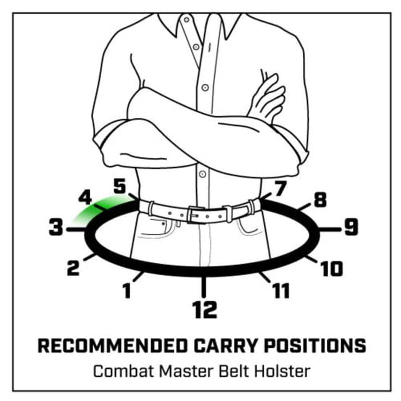 Galco Combat Master Belt Holster for Glock 26, 27, 33