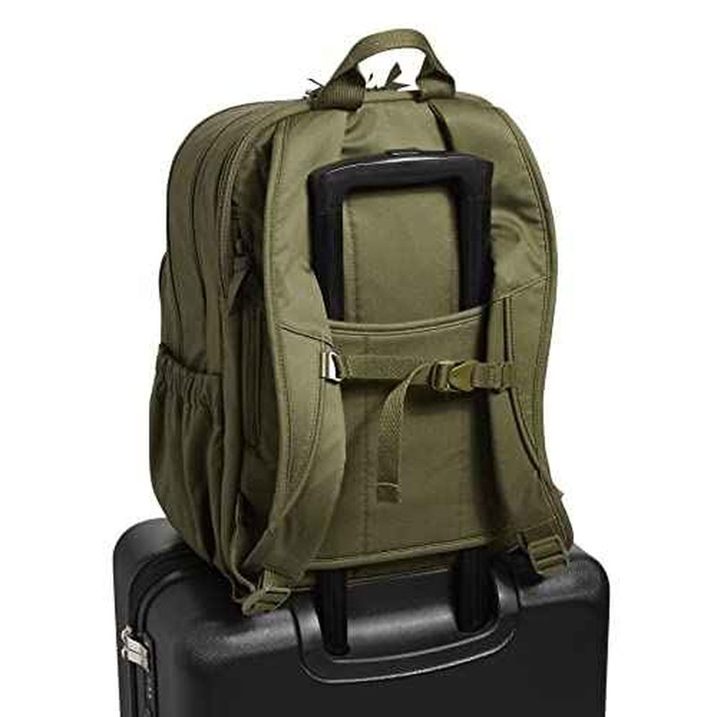 Vera Bradley Women's Cotton XL Campus Backpack, Climbing Ivy Green, One Size