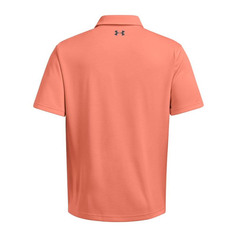Under Armour Men's Tech Golf Polo, (897) Flare Orange/Pitch Gray/Halo Gray, X-Small