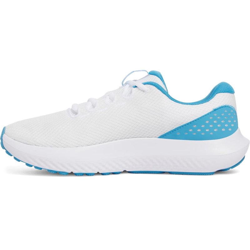 Under Armour Men's Charged Surge 4, (110) White/Ether Blue/Ether Blue, 15, US