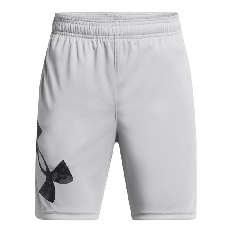 Under Armour Boys' Tech Big Logo Shorts, (011) Mod Gray / / Black, Small