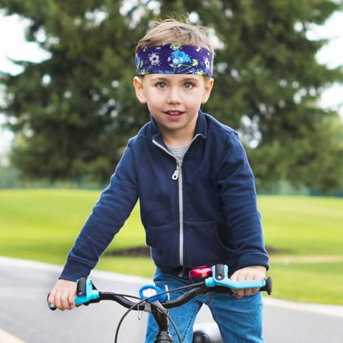 Kids Sports Headbands for Boys - Soccer Sweatbands for Kids, Athletic Headbands for Running, Basketball, Football, and Outdoor Play, Ages 4-9