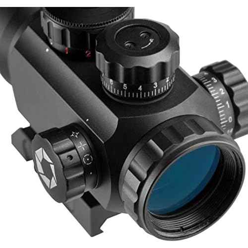 Barska Red Dot Sight ? Compact Reflex Optic Scope with Adjustable Brightness for Rifles, Shotguns, Handguns, and Crossbows