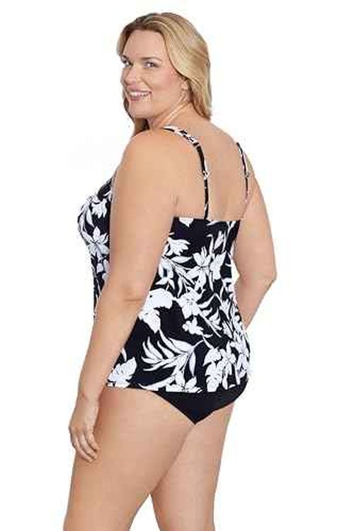 Shapesolver Women's Handkerchief Fauxkini, Nightshade, 16