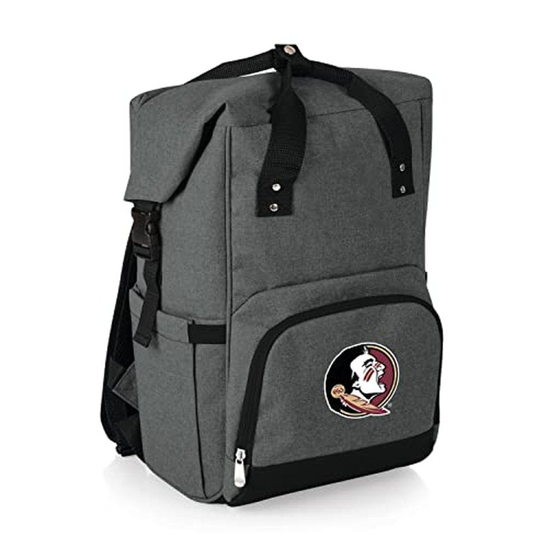 PICNIC TIME NCAA Unisex-Adult NCAA OTG Roll-Top Cooler Backpack, Hiking Backpack Cooler, Soft Cooler Bag
