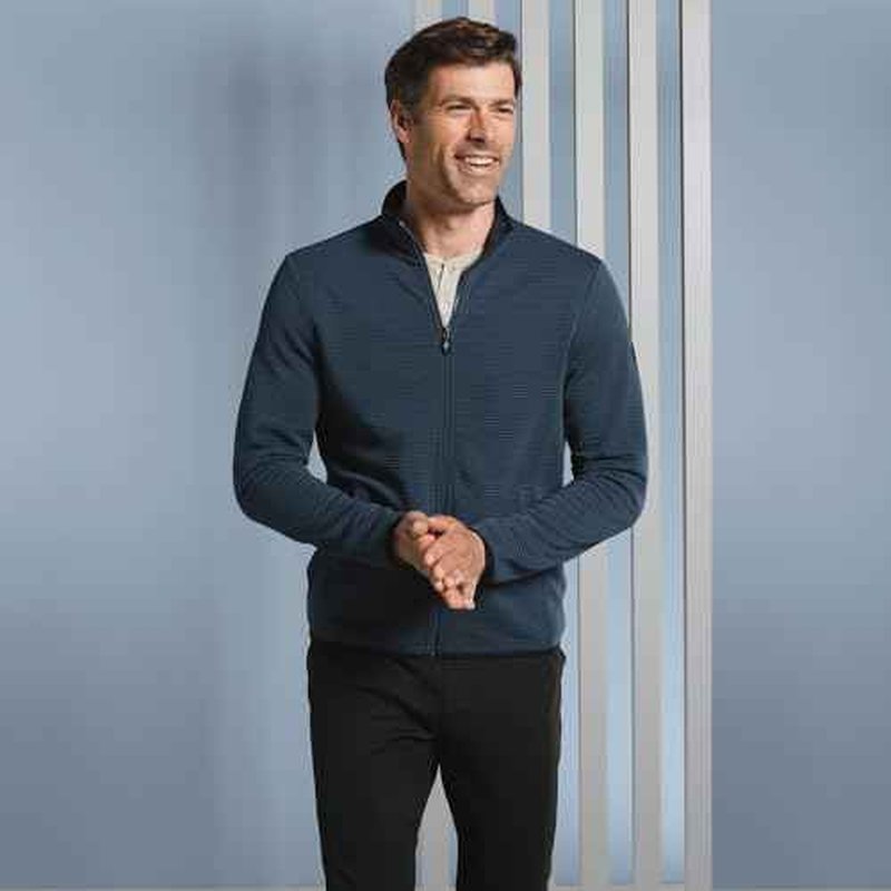Skechers mens The Hoodless Hoodie Ottoman Jacket