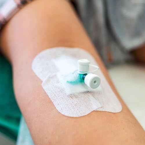 Split Gauze Sponges 4x4 Sterile - 1 Pack of 50 6 Ply Feeding Tube Pads - Drain Sponges for Catheters, IVs, Tracheostomy, and G Tubes