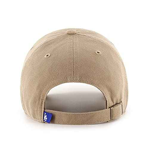 47 Los Angeles Dodgers Clean Up Dad Hat Adjustable Baseball Cap - Khaki/Black