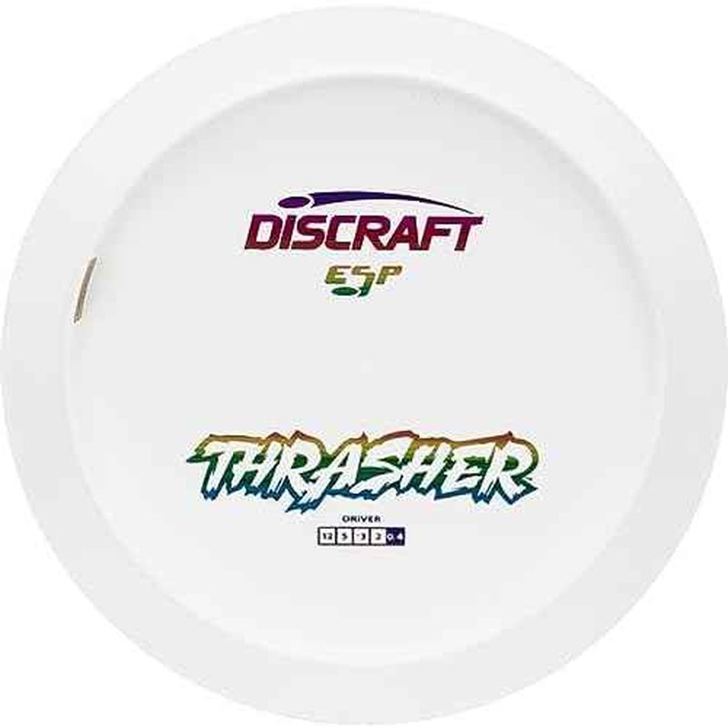 Discraft All White, Understamped ESP Thrasher 173-174 Gram Distance Driver Golf Disc