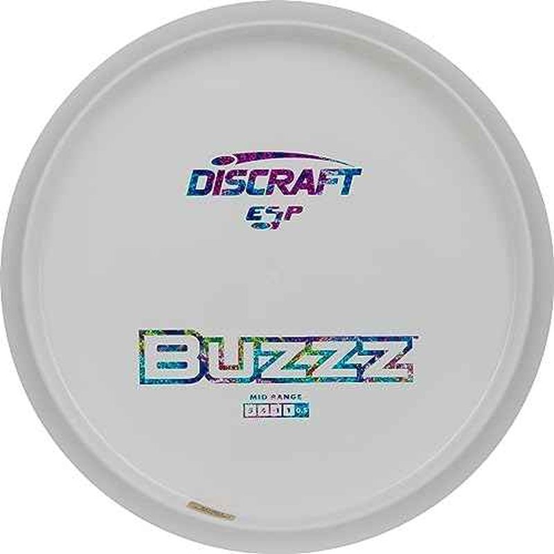 Discraft All White, Understamped ESP Buzzz 173-174 Gram Mid-Range Golf Disc
