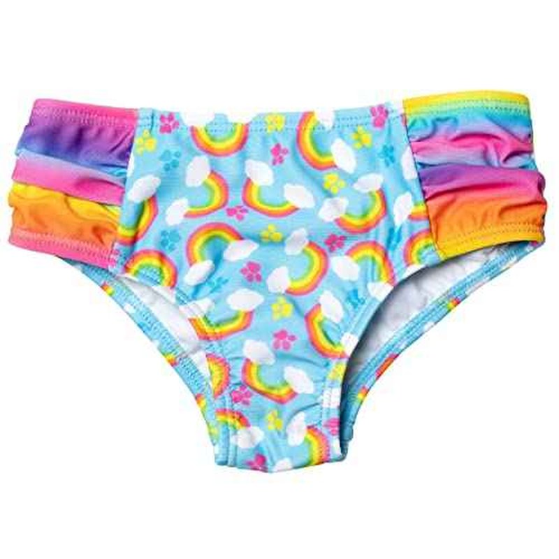 Paw Patrol Marshall Rubble Chase 5 Piece Swimsuit Set: One-Piece Swimsuit Swim Rash Guard Tankini Top Bottom Skort