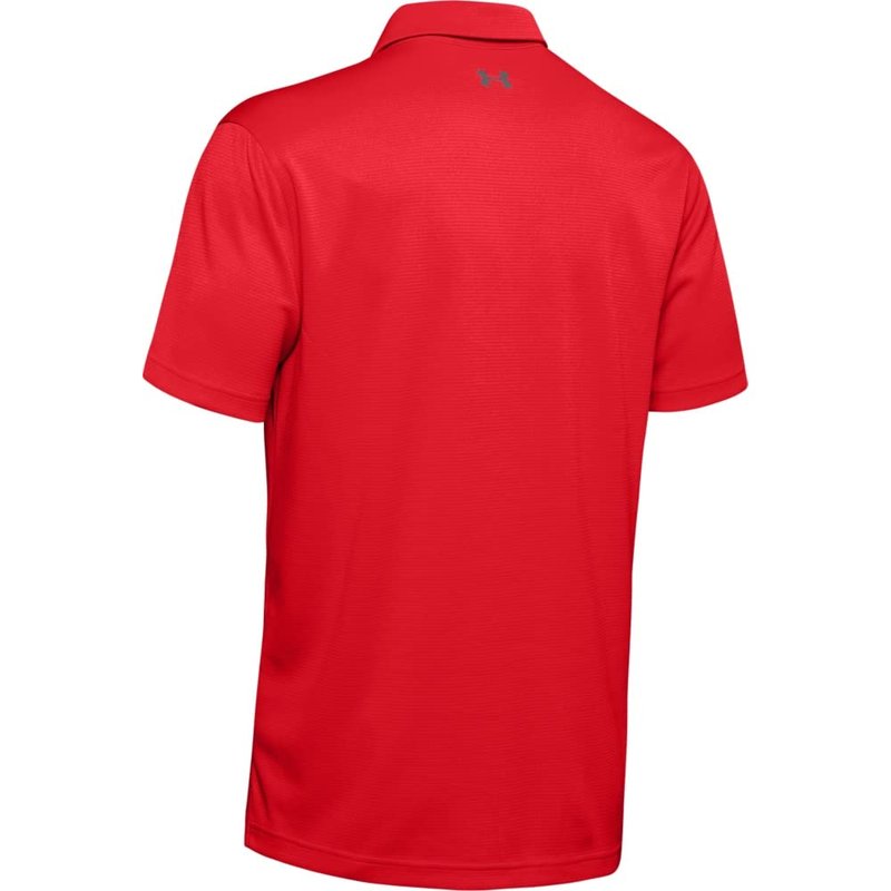 Under Armour Men's Tech Golf Polo , Red (600)/Graphite, Large