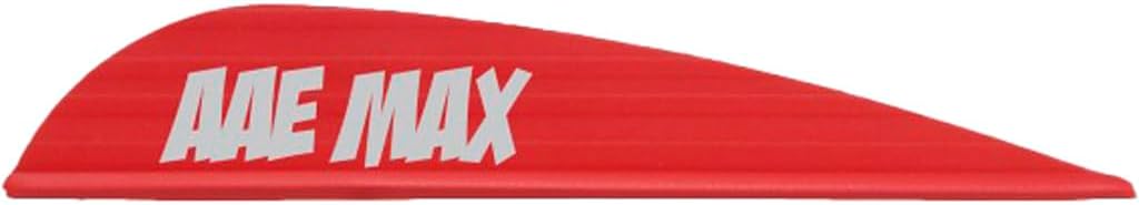 AAE Max Stealth Vanes - 50 Count Red Fletching for Arrows | High Performance & Durability
