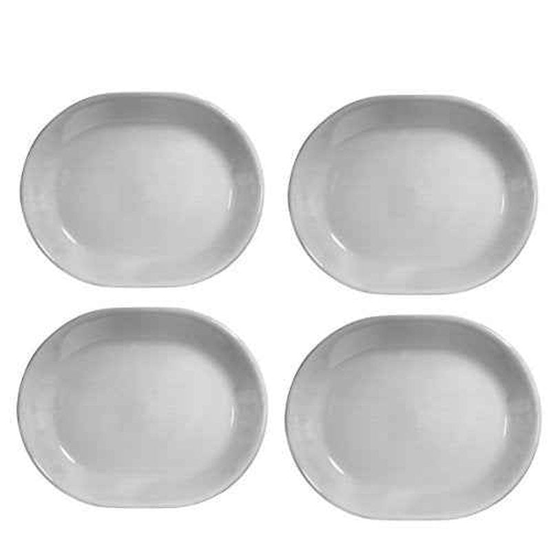 Corelle Livingware 12-1/4-Inch Serving Platter, Winter Frost White Pack of 4