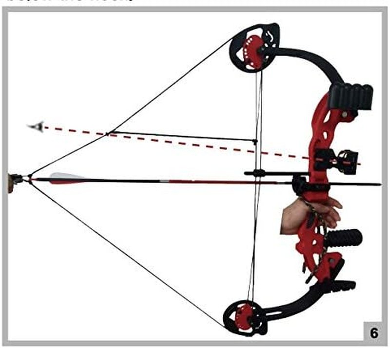 Compound Bow for Youth & Beginners - Right-Handed, 19”-28” Draw Length, 15-29 Lbs Draw Weight, 260 FPS