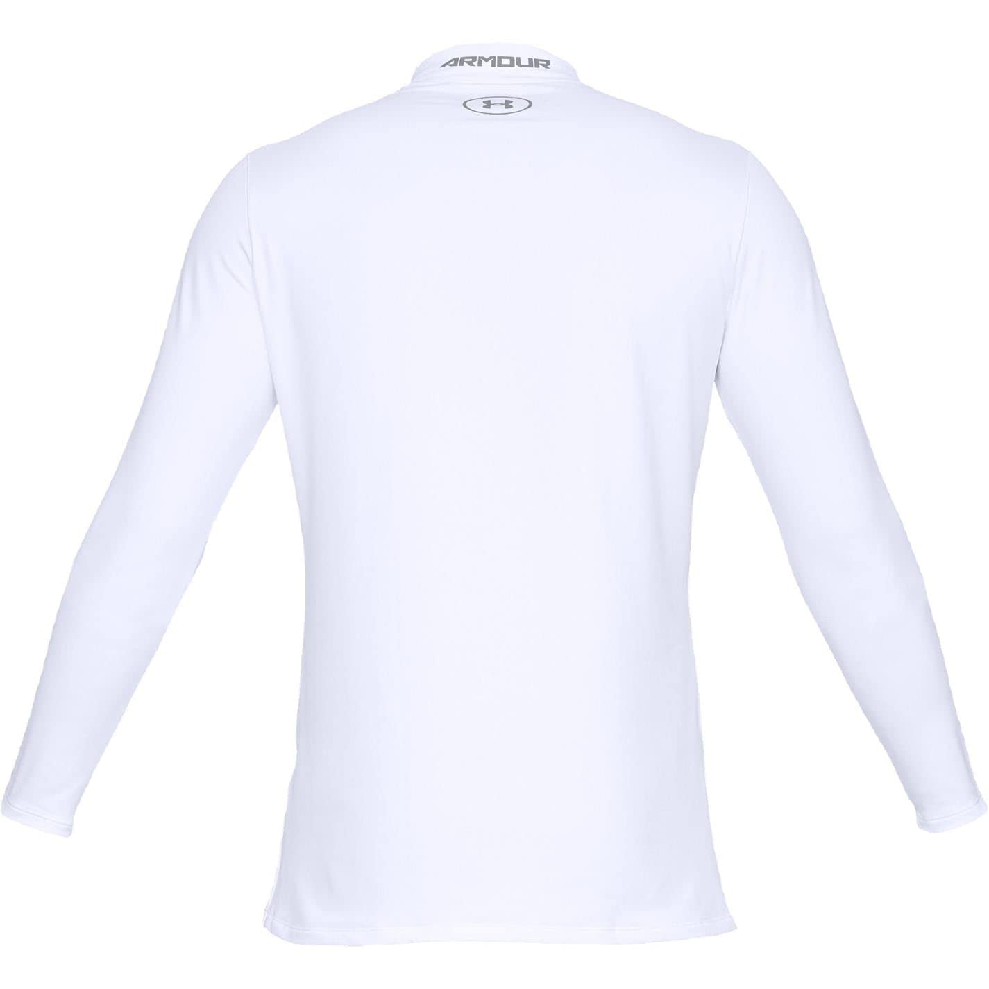 Under Armour Men's ColdGear® Armour Fitted Mock SM White