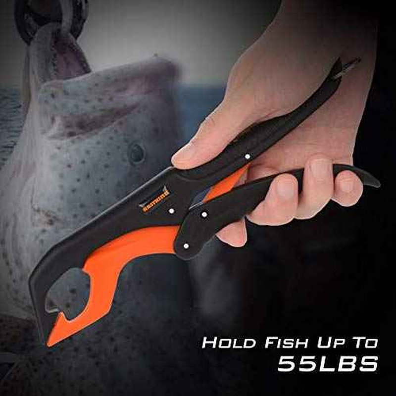 KastKing Fish Scale with Floating Lip Gripper, Water Resistant, Dual Mode ? 110 LBs/50 Kg, Strong ABS Frame, Non-Slip Handle, Retractable 38¡± Tape Measure and Gripper Combo, Fishing Gifts for Men